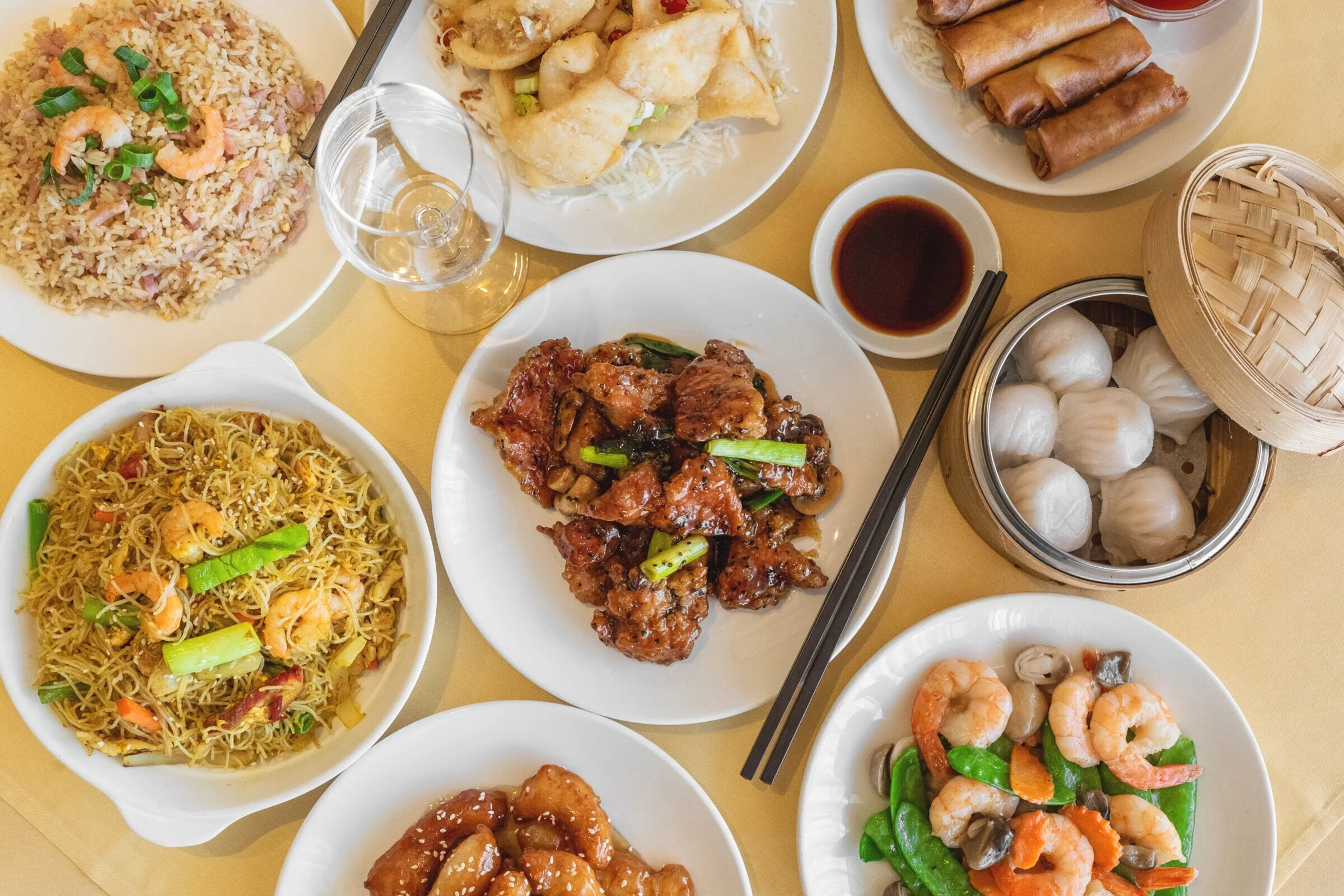 Golden chinese hot sale food
